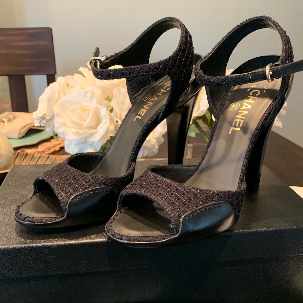 Chanel Peep Sandals
